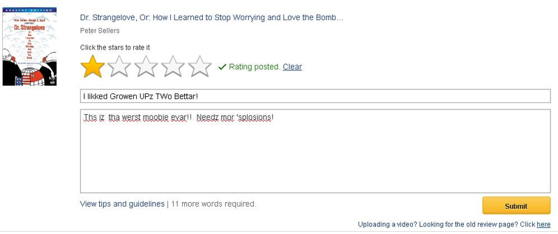 Illustration for article titled 1-Star Movie Reviews: Dr. Strangelove